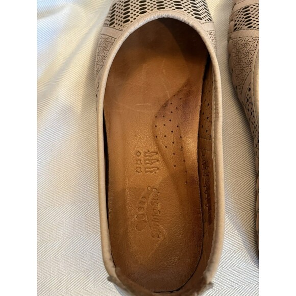Spring Step Perforated Pink  Soft Leather Ballet Easy Comfort Flats‎ Women’s 7 - Picture 6 of 11